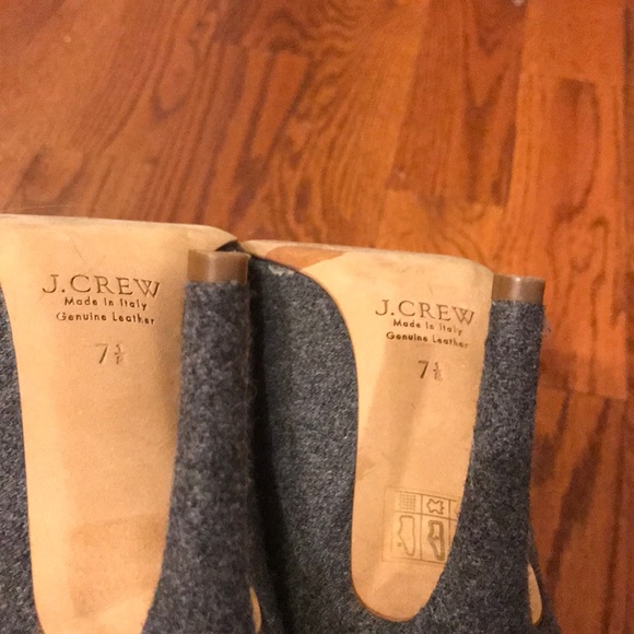 J.Crew Collection Flannel Heels with Stone Embellishment - Picture 9 of 9